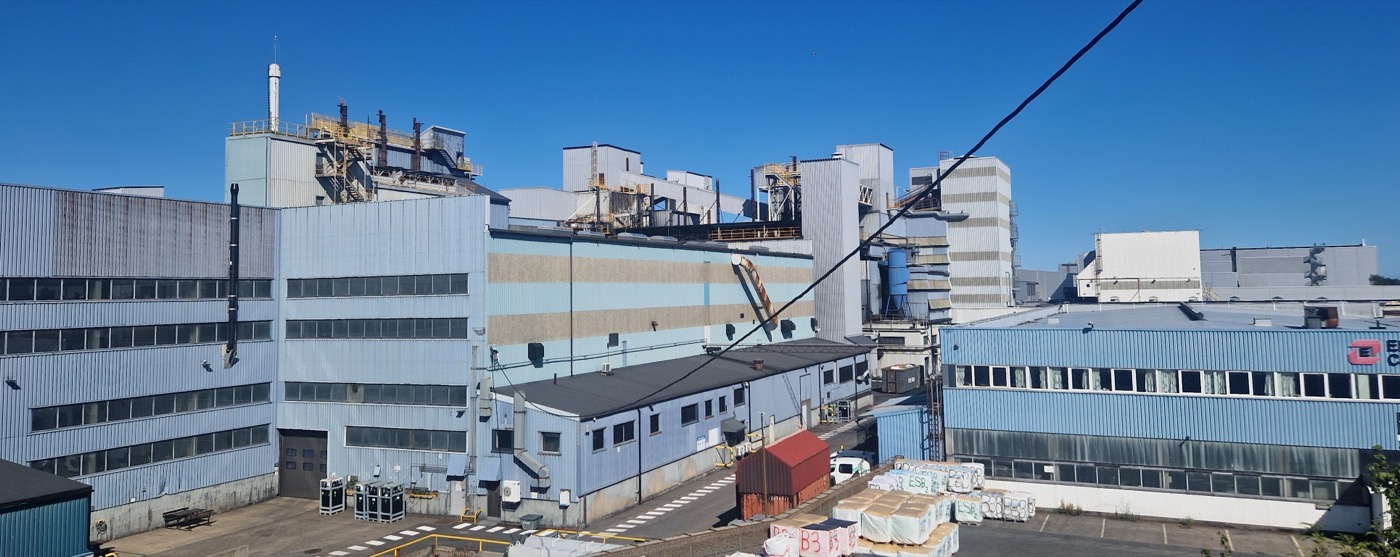 Industribyggene til Elkem i Kristiansand