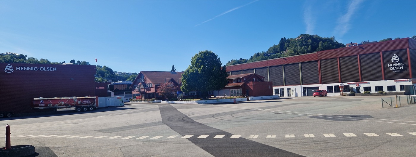 Fabrikken til Hennig-Olsen Is i Kristiansand